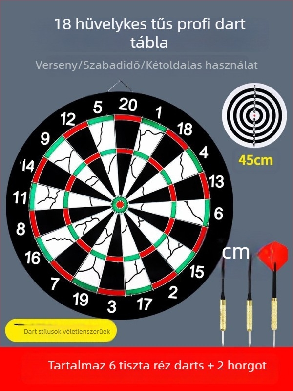 Belső használatú darts készlet – professzionális céltábla otthoni használatra, biztonságos gyerekeknek és felnőtteknek