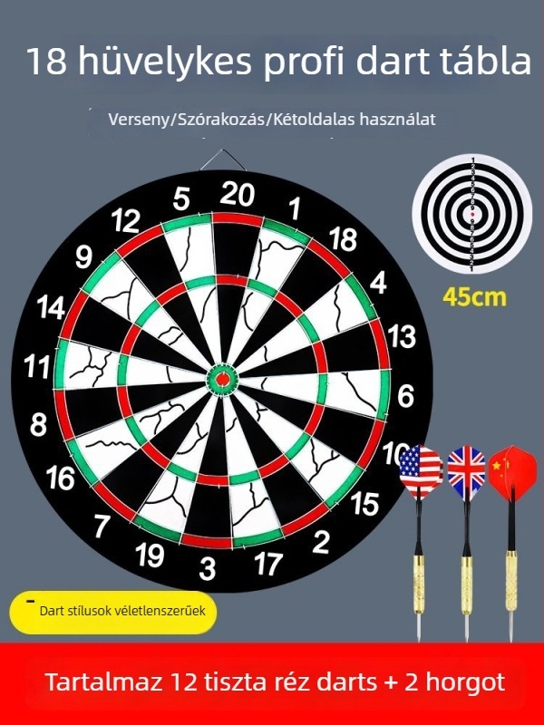 Belső használatú darts készlet – professzionális céltábla otthoni használatra, biztonságos gyerekeknek és felnőtteknek
