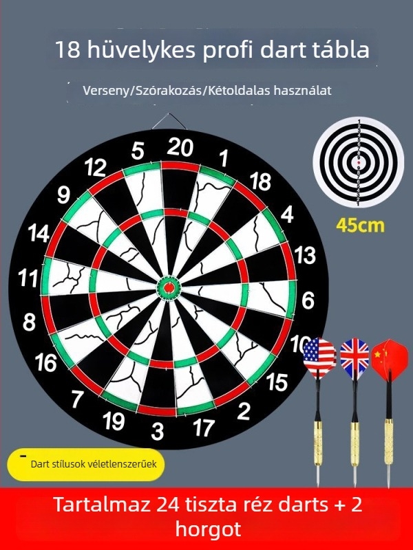 Belső használatú darts készlet – professzionális céltábla otthoni használatra, biztonságos gyerekeknek és felnőtteknek