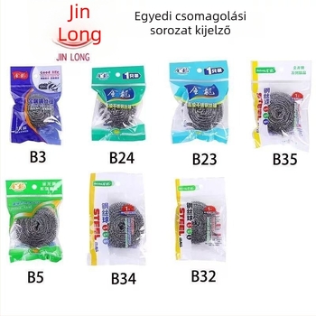Nagy rozsdamentes acél tisztítólabda a konyhához, kifejezetten edények és fazékok tisztítására, tojás alakú