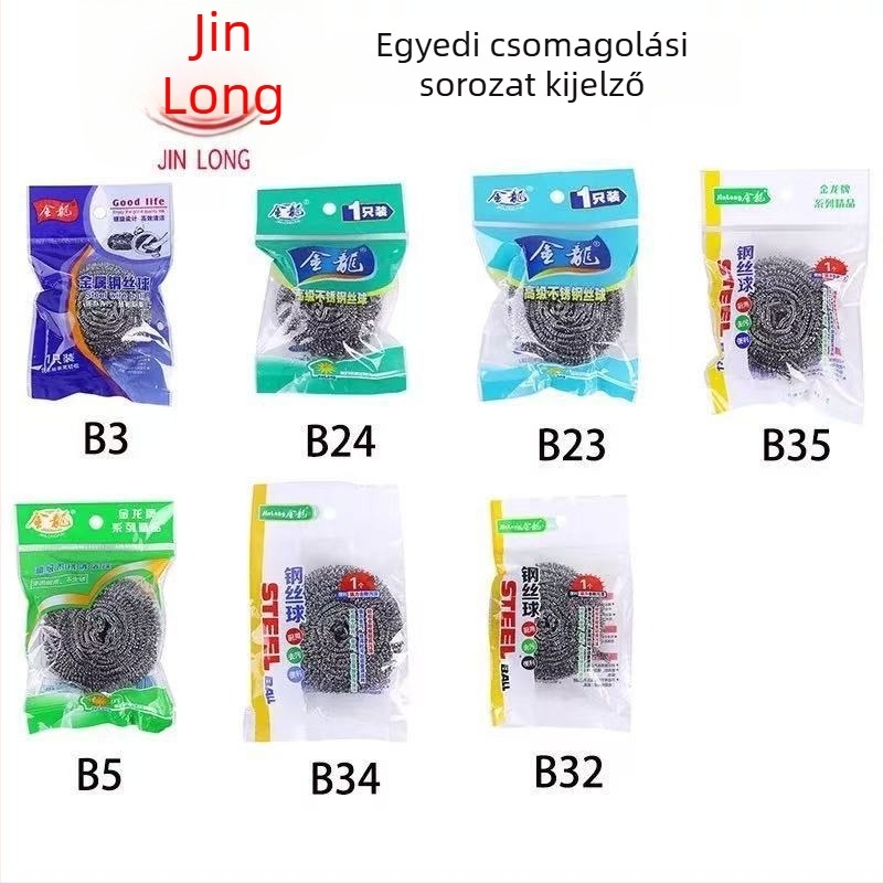Nagy rozsdamentes acél tisztítólabda a konyhához, kifejezetten edények és fazékok tisztítására, tojás alakú