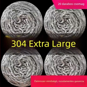 Huangdou 304 rozsdamentes acélgolyók, készlet 20 darab, extra nagy méret