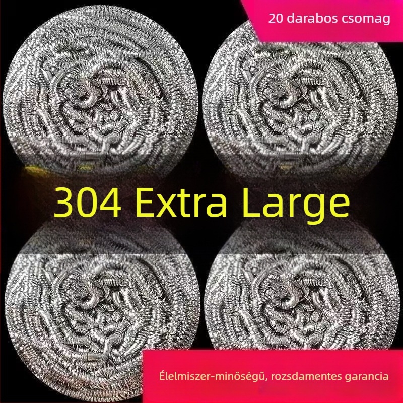 Huangdou 304 rozsdamentes acélgolyók, készlet 20 darab, extra nagy méret