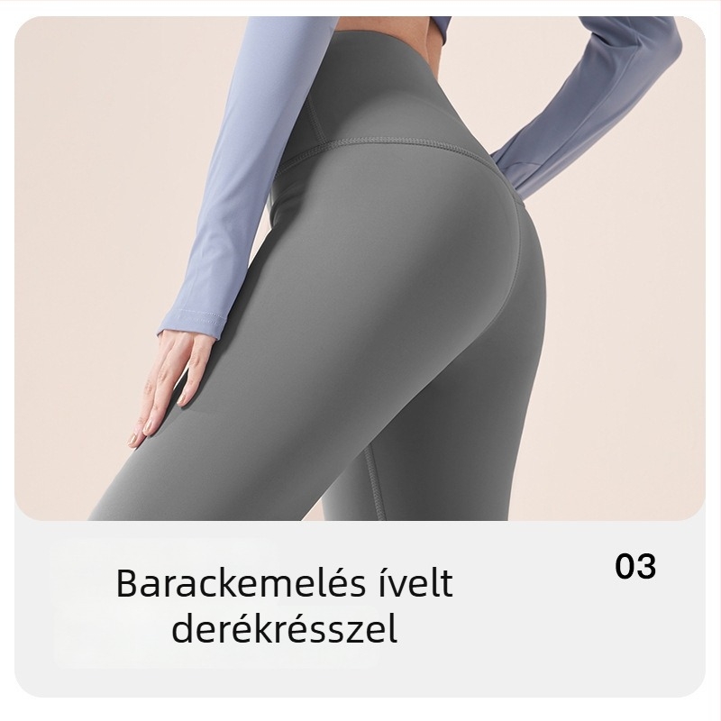 Női őszi–téli jóga szett: légáteresztő leggings és hosszú ujjú felső betűs mintával, futó- és edzőruha