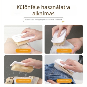 Otthoni tisztítóecset puha műanyag sörtékkel, ruhák és cipők tisztítására