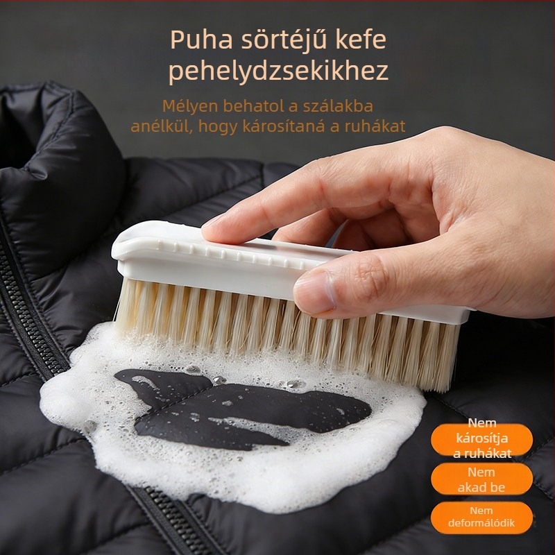 Otthoni tisztítóecset puha műanyag sörtékkel, ruhák és cipők tisztítására