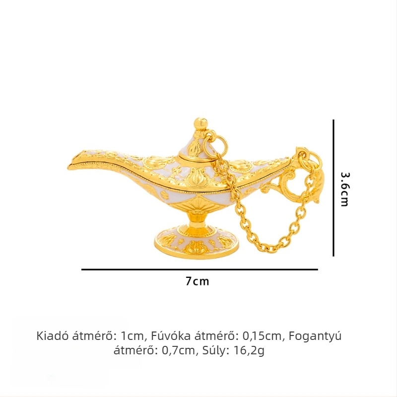 Xiyin Aladdin varázslámpa – mini dekoratív tárgy cinkötvözetből