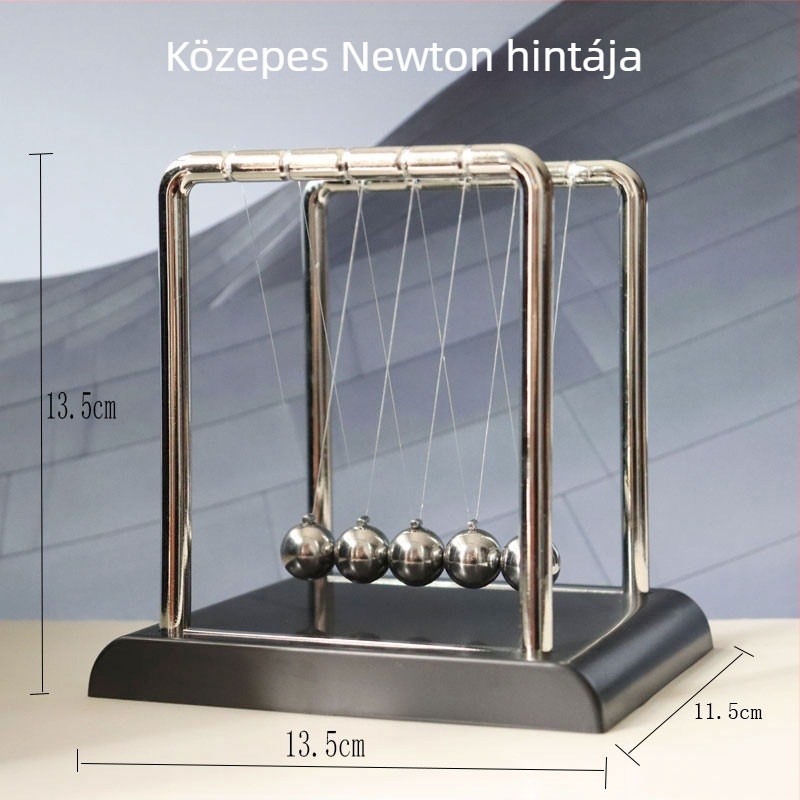 Newton bölcső – asztali dekoráció műanyag és fém, kreatív ajándék otthonra