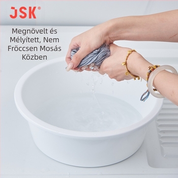 JSK vastágított műanyag mosdóedény háztartási használatra, extrán nagy mosómedence, lábfürdőhöz és konyhai mosogatóhoz, 43 cm