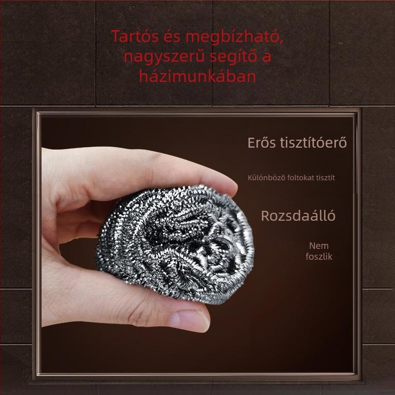 304 rozsdamentes acél tisztító labda – élelmiszer-minőségű drót labda edényekhez – nem hullik szét