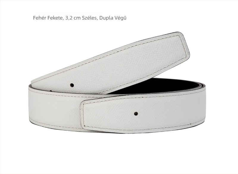 Női öv Togo bőrből, palmás mintázatú, teljes szemcsés bőr, 3,2 cm széles