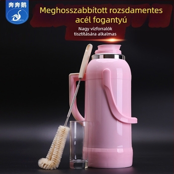 Hosszított, merev fogantyújú derékszögű kefe konyhai tisztításra; pohár- és teáskanna tisztításához, minden sarokhoz hozzáférés