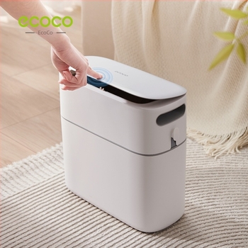ecoco 12 L kompakt automata kuka fedéllel, otthoni, fürdőszoba és konyha használatra