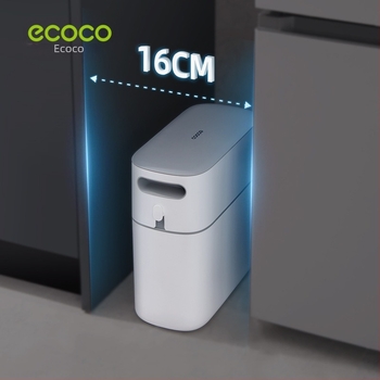 ecoco 12 L kompakt automata kuka fedéllel, otthoni, fürdőszoba és konyha használatra