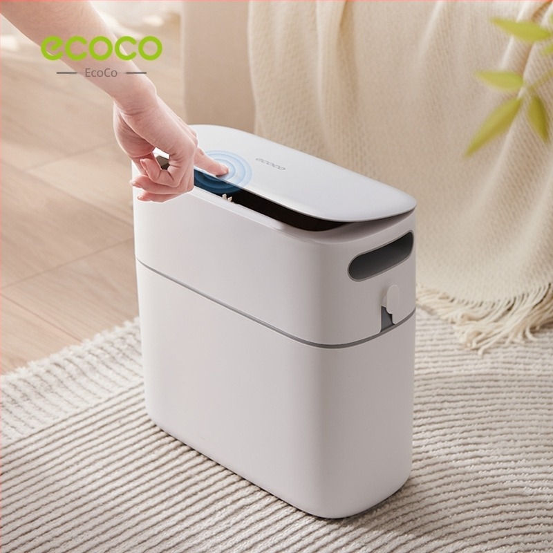 ecoco 12 L kompakt automata kuka fedéllel, otthoni, fürdőszoba és konyha használatra