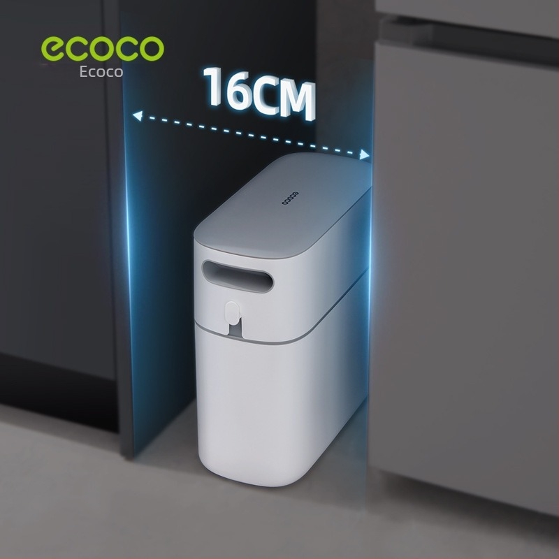 ecoco 12 L kompakt automata kuka fedéllel, otthoni, fürdőszoba és konyha használatra