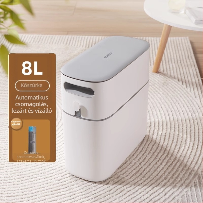 ecoco 12 L kompakt automata kuka fedéllel, otthoni, fürdőszoba és konyha használatra