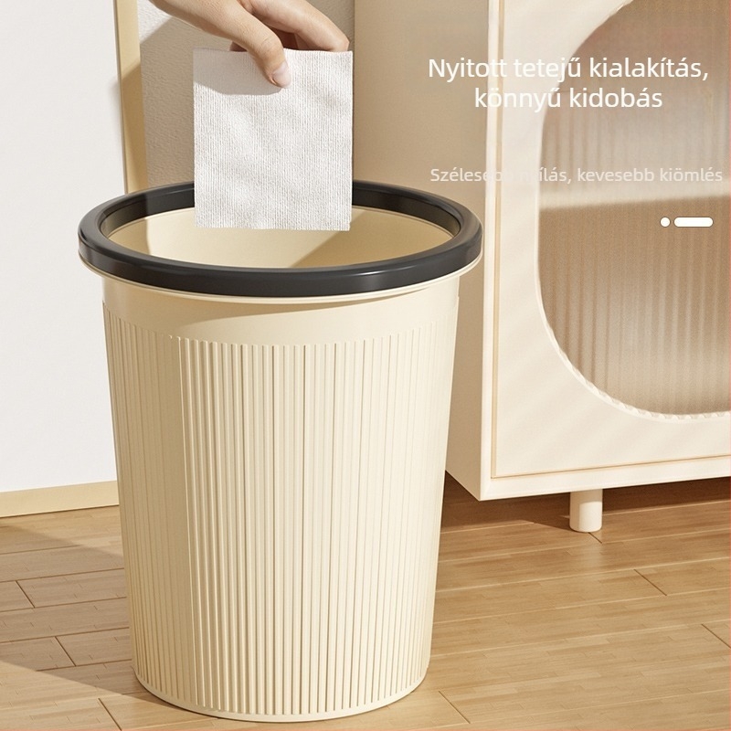 2025-ös új belső használatra szánt nagy kapacitású szemetes, cilindrikus formájú, 4 liter, otthon, konyha, nappali és iroda számára, fedél nélküli