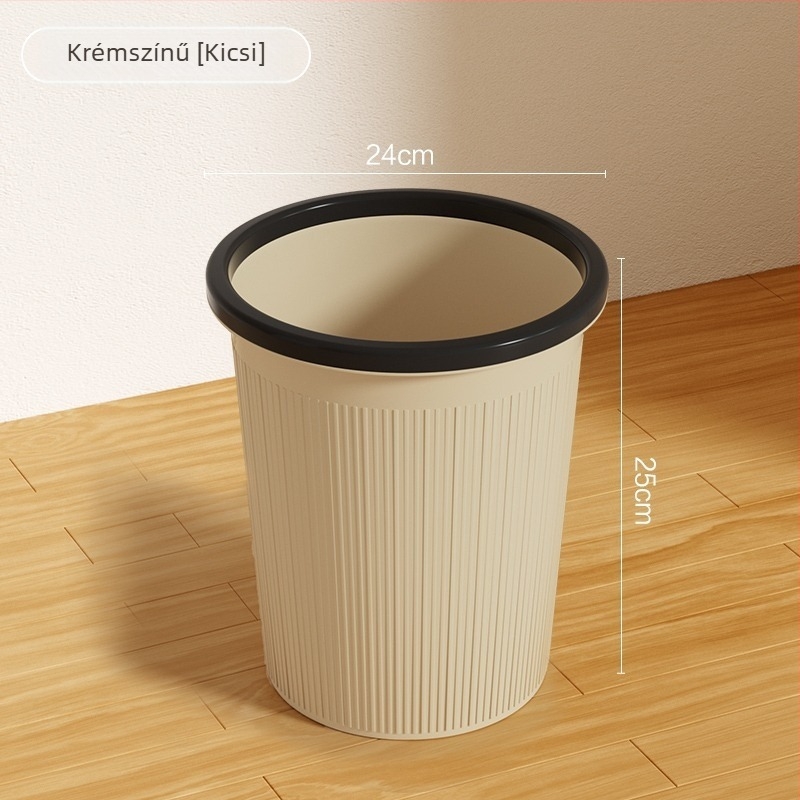 2025-ös új belső használatra szánt nagy kapacitású szemetes, cilindrikus formájú, 4 liter, otthon, konyha, nappali és iroda számára, fedél nélküli