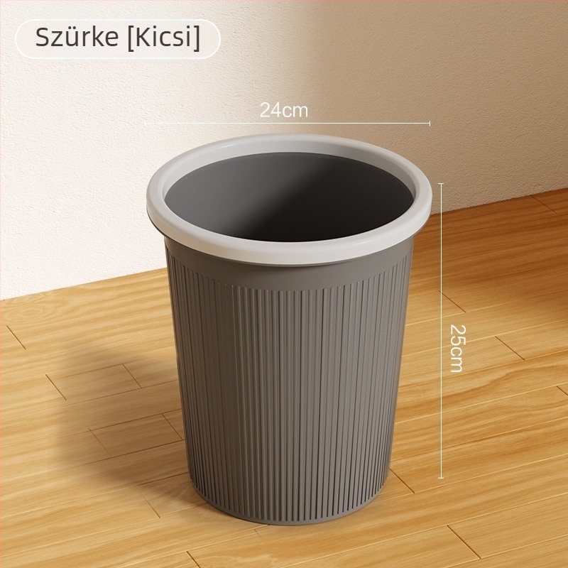 2025-ös új belső használatra szánt nagy kapacitású szemetes, cilindrikus formájú, 4 liter, otthon, konyha, nappali és iroda számára, fedél nélküli