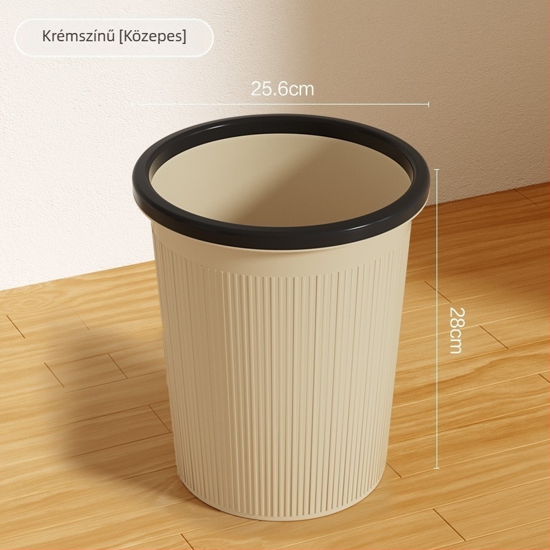 2025-ös új belső használatra szánt nagy kapacitású szemetes, cilindrikus formájú, 4 liter, otthon, konyha, nappali és iroda számára, fedél nélküli