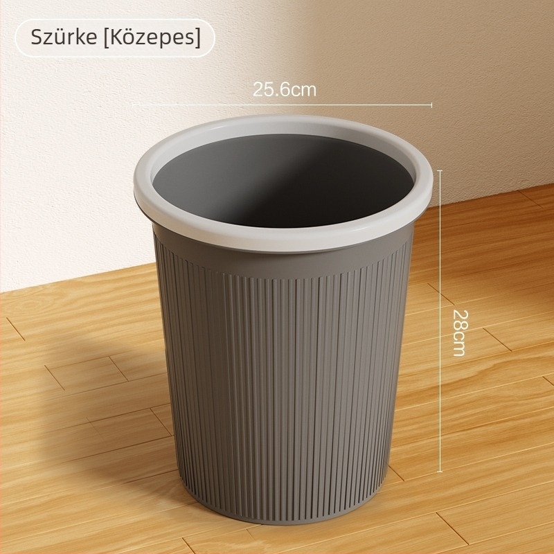 2025-ös új belső használatra szánt nagy kapacitású szemetes, cilindrikus formájú, 4 liter, otthon, konyha, nappali és iroda számára, fedél nélküli