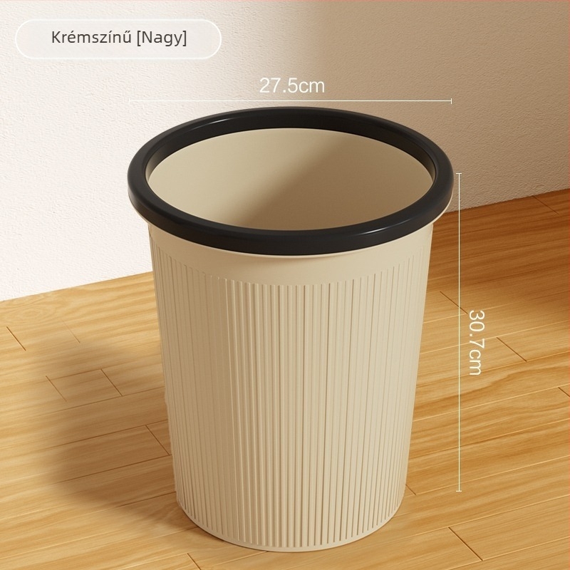 2025-ös új belső használatra szánt nagy kapacitású szemetes, cilindrikus formájú, 4 liter, otthon, konyha, nappali és iroda számára, fedél nélküli