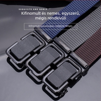 Férfi taktikai öv automata csattal, lyukmentes, nylon öv