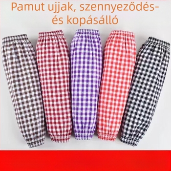 100% pamut karvédő - uniszex, hosszú nyári munkavédő ujjvédő, olajálló