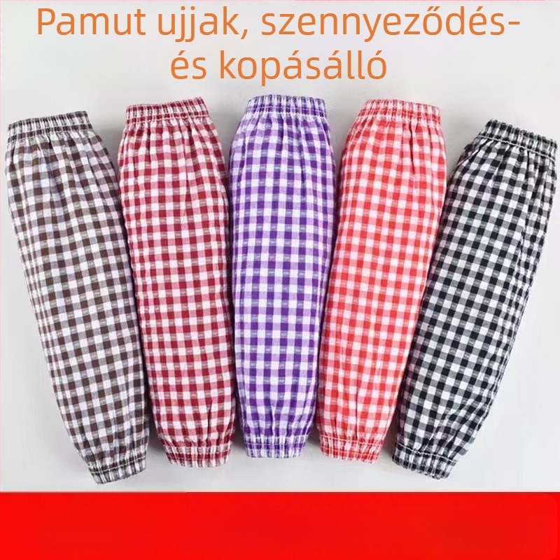 100% pamut karvédő - uniszex, hosszú nyári munkavédő ujjvédő, olajálló