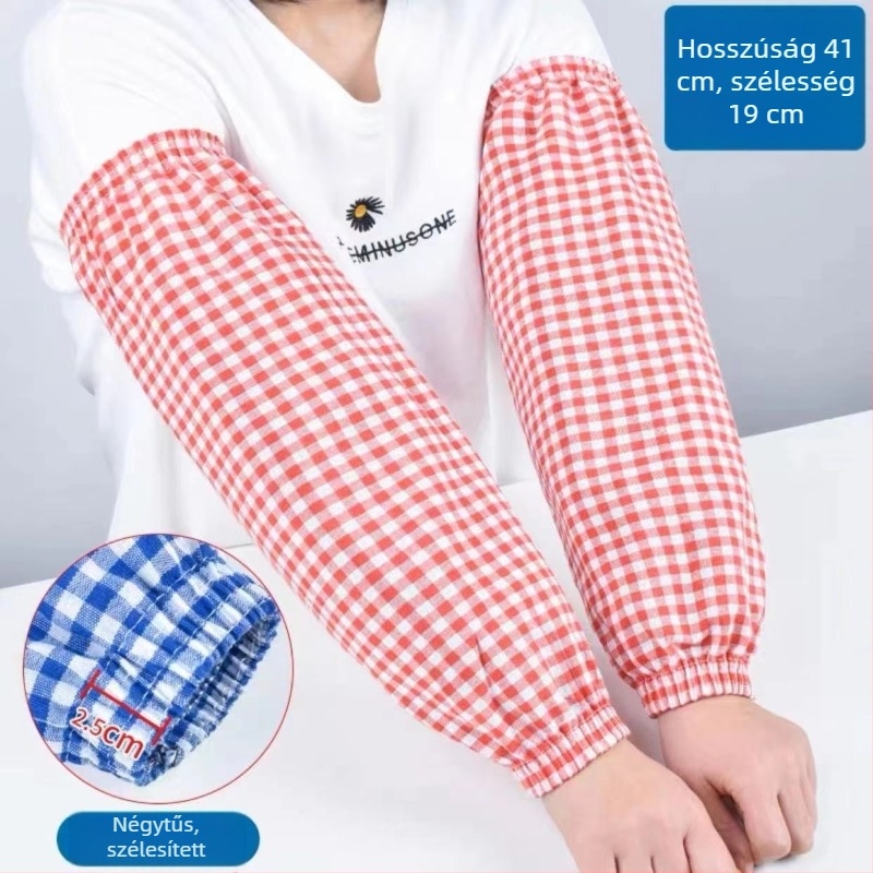 100% pamut karvédő - uniszex, hosszú nyári munkavédő ujjvédő, olajálló