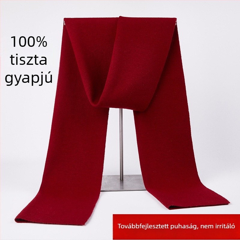 100% gyapjú sál férfiaknak – meleg téli kiegészítő, sokoldalú ajándék a barátnak