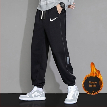 Férfi téli jogger nadrág – fleece bélés, karcsú szabás, sportos hétköznapi viselet