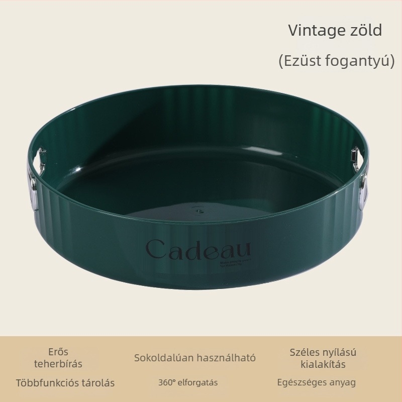 Konyhapult forgó fűszertartó – multifunkcionális tároló só- és szójaszósz üvegekhez