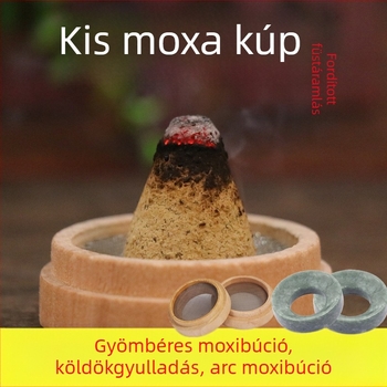Otthoni használatra szánt meleg moxibustiós készülék moxa gyapjúval és búzaszem-moxibustióval