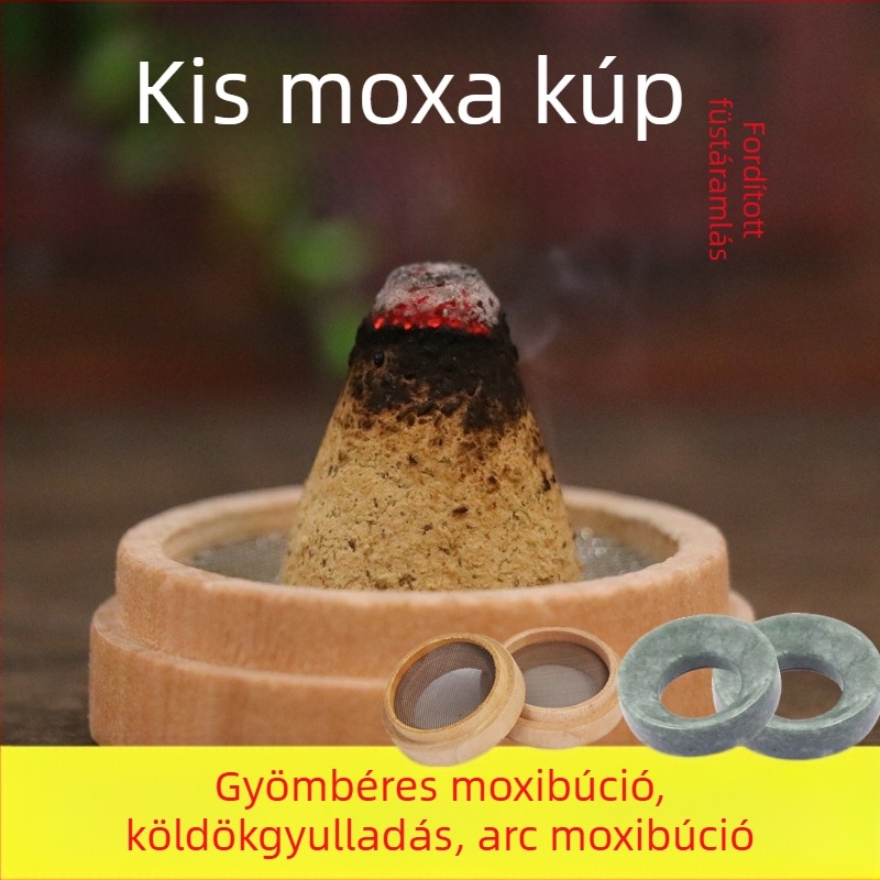 Otthoni használatra szánt meleg moxibustiós készülék moxa gyapjúval és búzaszem-moxibustióval