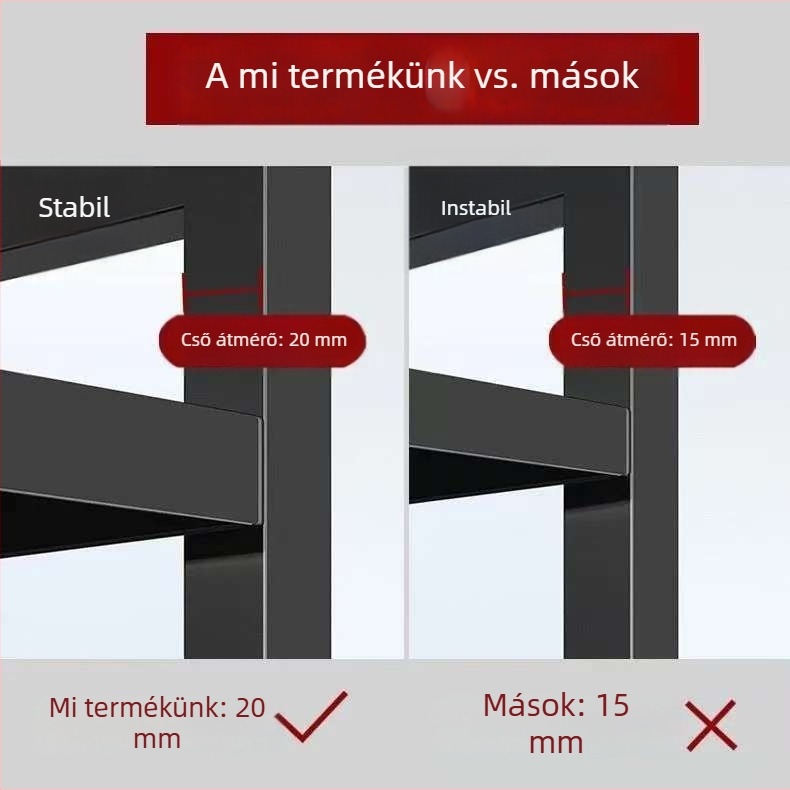 Meghúzható mikrosütő állvány a munkalapra, 42–64 cm-es állítható hossz, fémből készült konyhai tároló polc, modern minimális dizájn