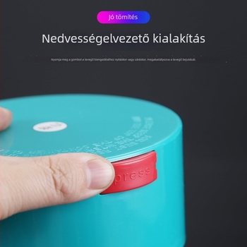 Élelmiszer-minőségű átlátszó PP műanyag tároló fedővel, légmentesen záródó, diófélék, tea, sütemények és méz tárolására