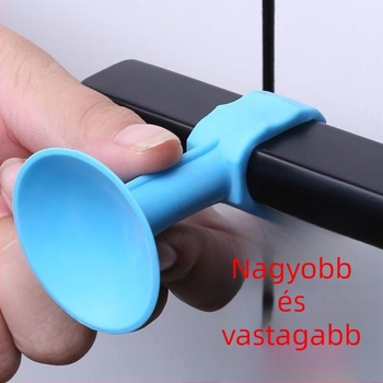 Ütközésvédő ajtóstop, fúrás nélküli ajtófogantyúvédő párna, falra szerelhető szilikon ajtóabszorber fürdőszobához