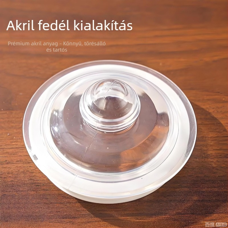 Élelmiszer-minőségű akril fedéllel ellátott üveg savanyúságok tárolására, zárt tartó