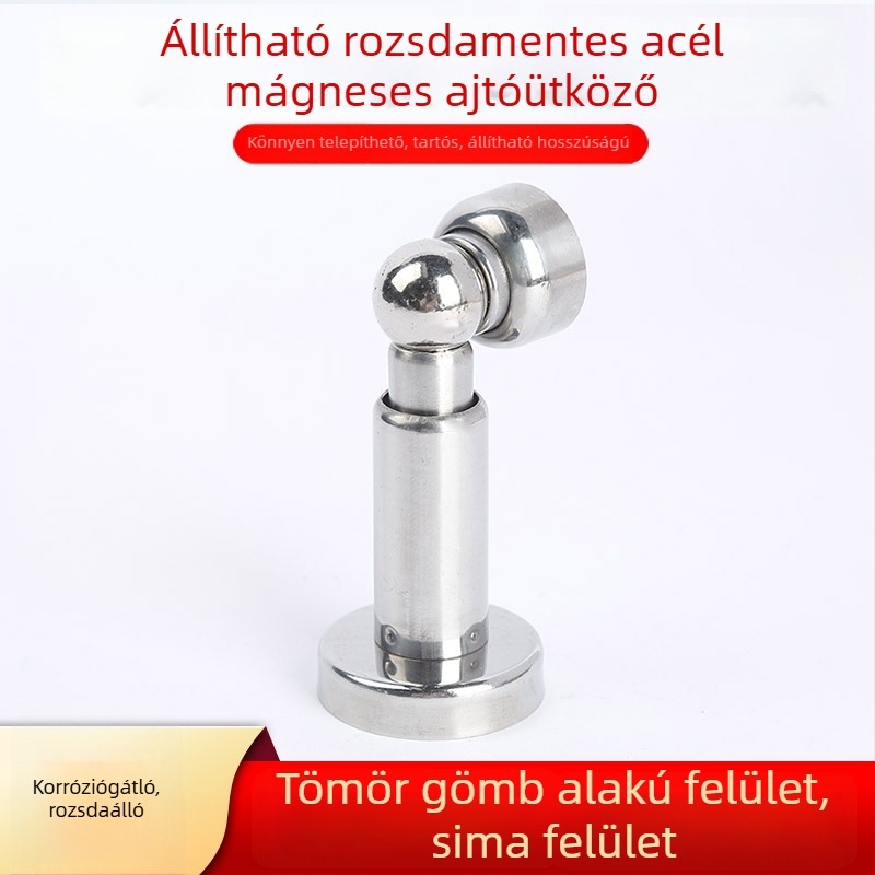 Guwanjia beltéri ajtóstop — tömörfa, rozsdamentes acélból, állítható ütésvédő