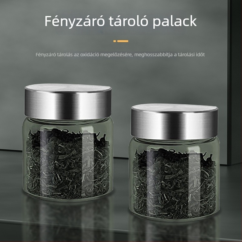 Boroszilikát üveg fényvédett Bird's Nest tároló, gőzölhető, hermetikus zárású, háztartási használatra, élelmiszer-minőségű, akár 300 ml