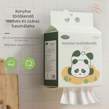 Konyhai tisztító rongy, akasztós, alsó kihúzható rész, egyszer használatos mosogatáshoz