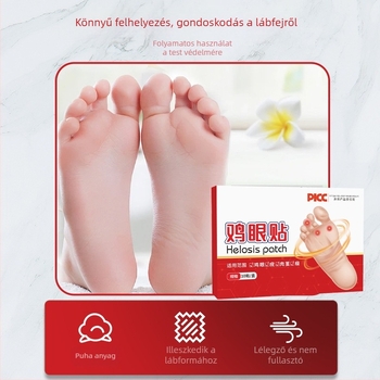Lábápolási tapaszok tyúkszem és szemölcs eltávolítására, növényi antibakteriális hatással