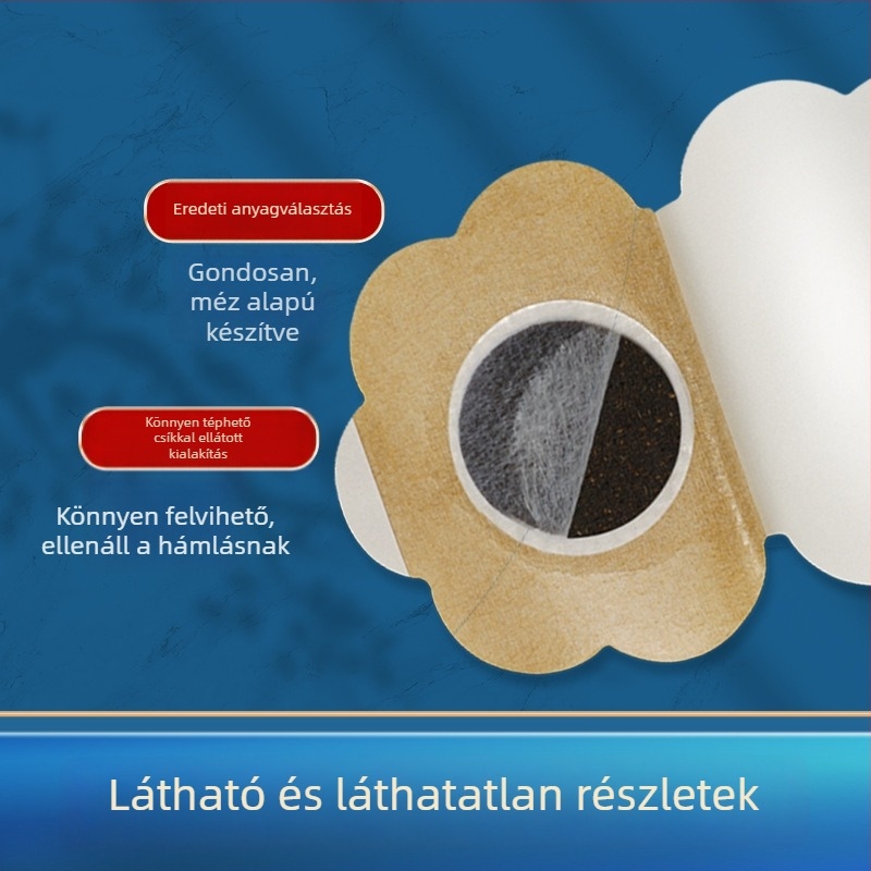 Gyermekeknek szóló mézes gyógynövényes tapasz a tikkekhez és hiperaktivitáshoz a has táján