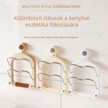 Fali fedőállvány fúrás nélkül, konyhai tároló, többfunkciós polc fedők és vágódeszkák számára