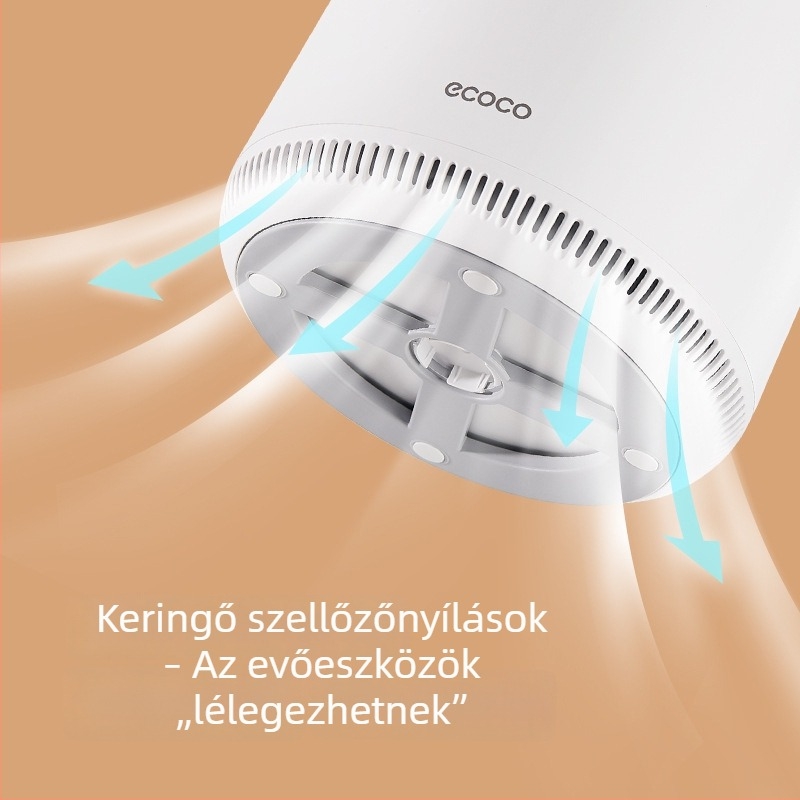Konyhai forgó kés- és evőeszköztartó, beépített tárolóval