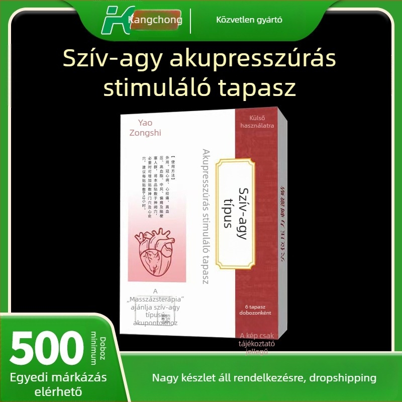 Szív- és agy pontnyomás stimuláló tapasz középkorúak és idősek számára – I. osztályú orvostechnikai eszköz