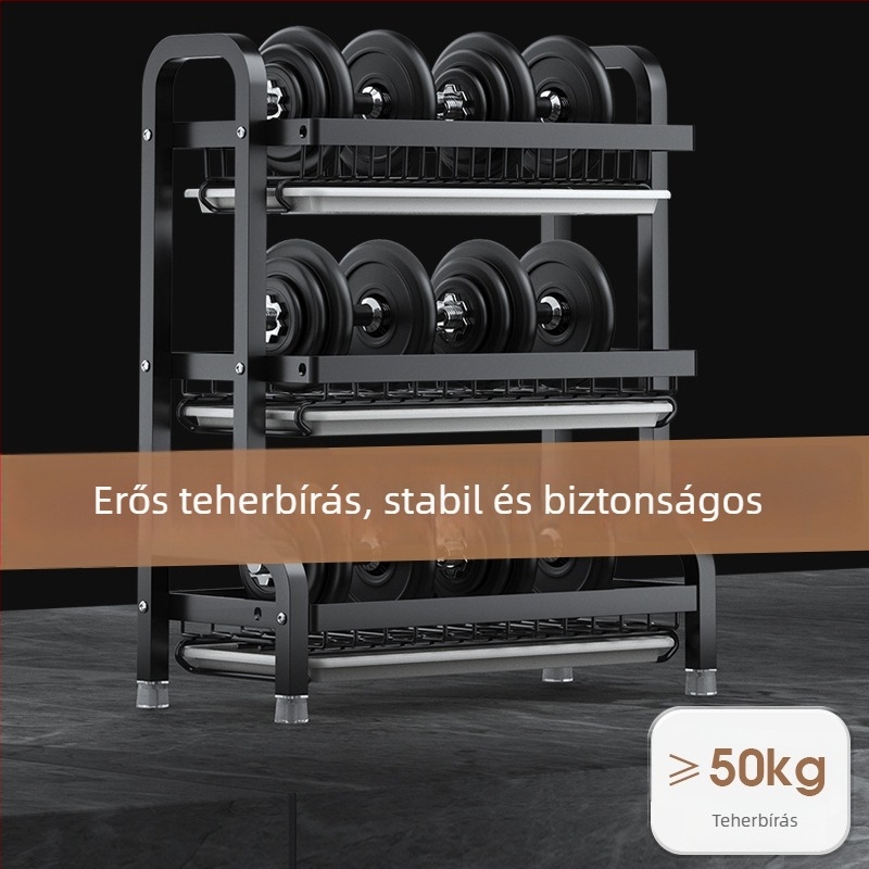Konyhai polc edények és tányérok számára, asztali szárítórendszer, evőpálcika és kés tartó, multifunkcionális tároló