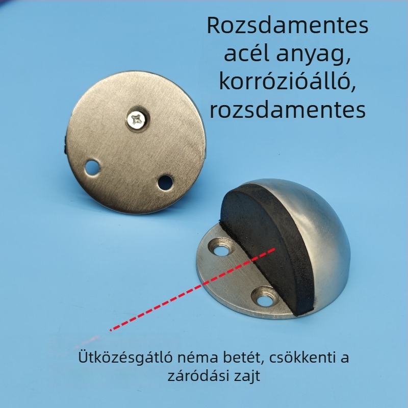 Rozsdamentes acél teknőtop ajtó felső egysége, ütődésgátló és csendes buffert tartalmaz üvegajtókhoz